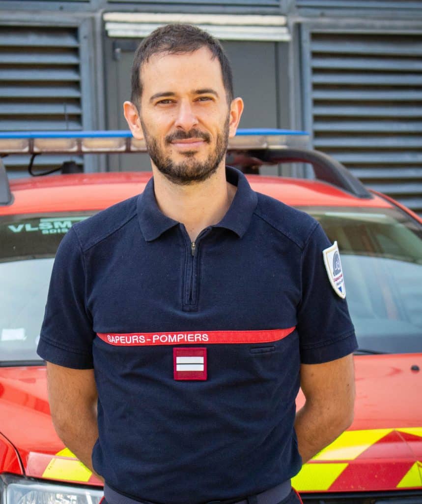 Infirmier Lieutenant Sébastien SERENG, infirmier sapeur-pompier au SDIS31